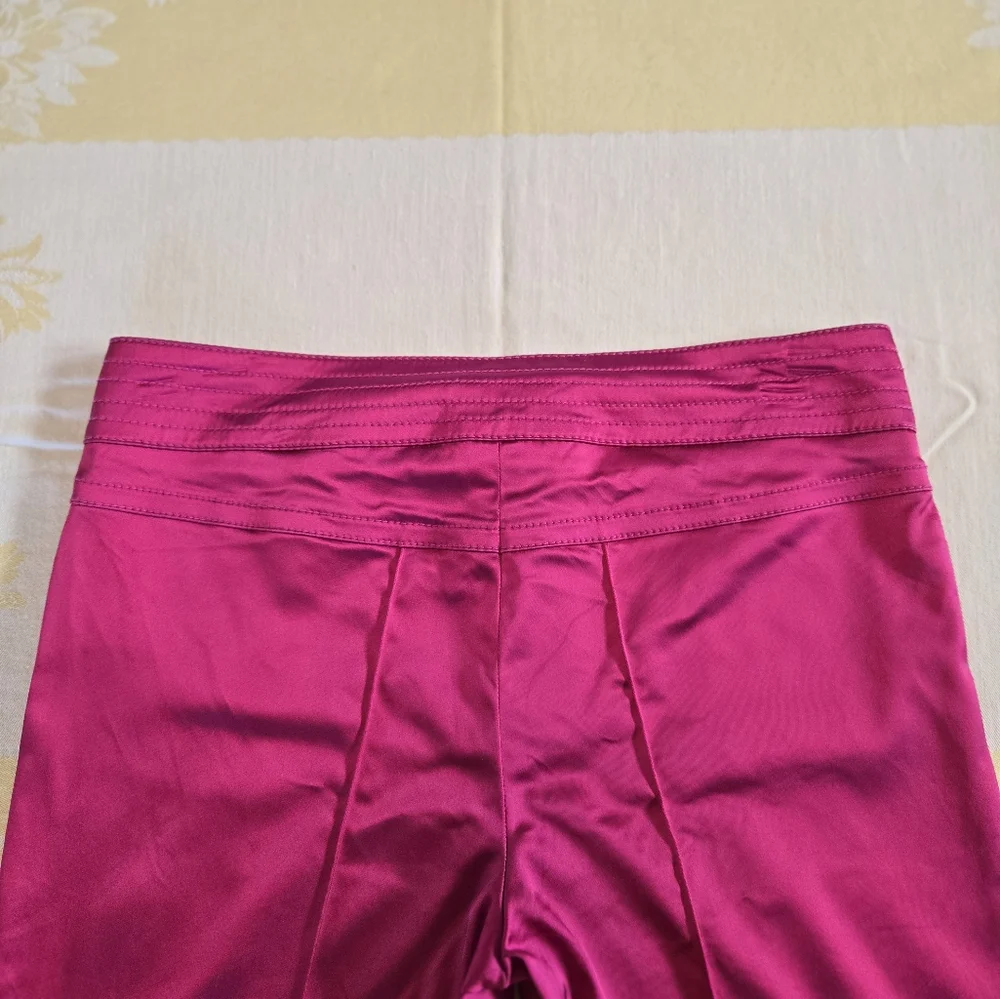 Escada Mid/Low Rise Satin Finish Pants - Picture 8 of 13